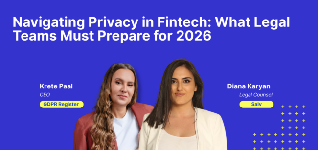Krete Paal and Diana Karyan Webinar on Navigating Privacy in Fintech